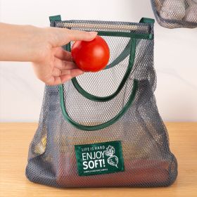 1pc/2pcs; Large Capacity Double Layer Hanging Mesh Storage Bag; Reusable Bags; Fruit And Vegetable Bags