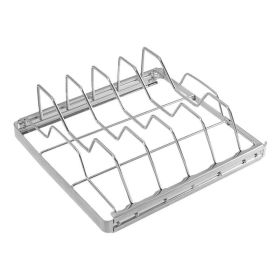 BBQ Racks For Grill BBQ Grill Roasting Rack Folding Rib Rack Outdoor Grill Stainless Steel Grilling Rack BBQ Tools Grilling