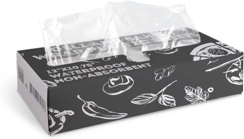 Pack of 1000 Deli and Bakery Wrap Plastic Sheets 12 x 10 3/4. Pop-Up Poly Sheets 12 x 10.75 . Food Wrapping Sheets for Foodservice Applications; Sandw