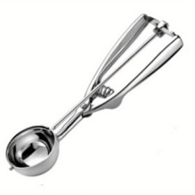 3pcs Cookie Scoop Set, Stainless Steel Ice Cream Scooper With Trigger Release, Large/Medium/Small Cookie Scooper For Baking (size: 1.57 Inch)