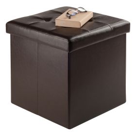 Ashford Ottoman with Storage Faux Leather (SKU: 92415)